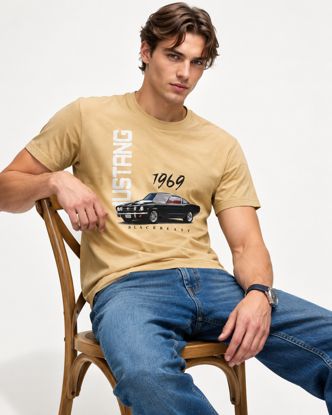 Men’s 1969 Blackbeast Graphic T-Shirt – 100% Cotton
