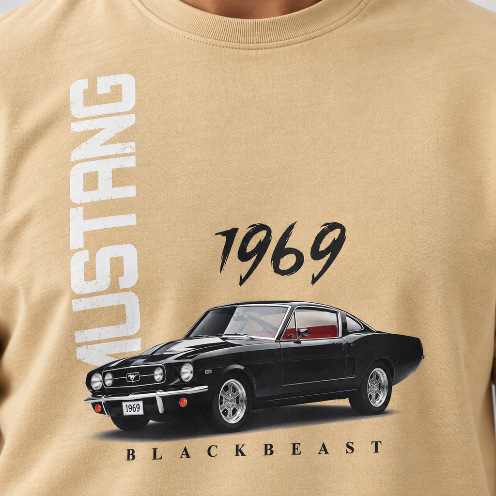 Men’s 1969 Blackbeast Graphic T-Shirt – 100% Cotton
