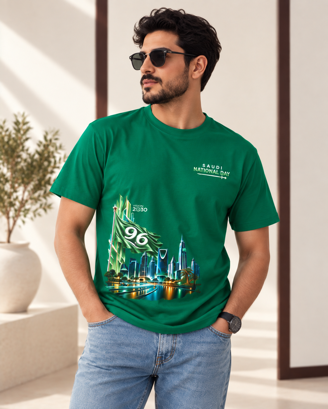 Saudi Spirit 96 T-Shirt | National Day Collection