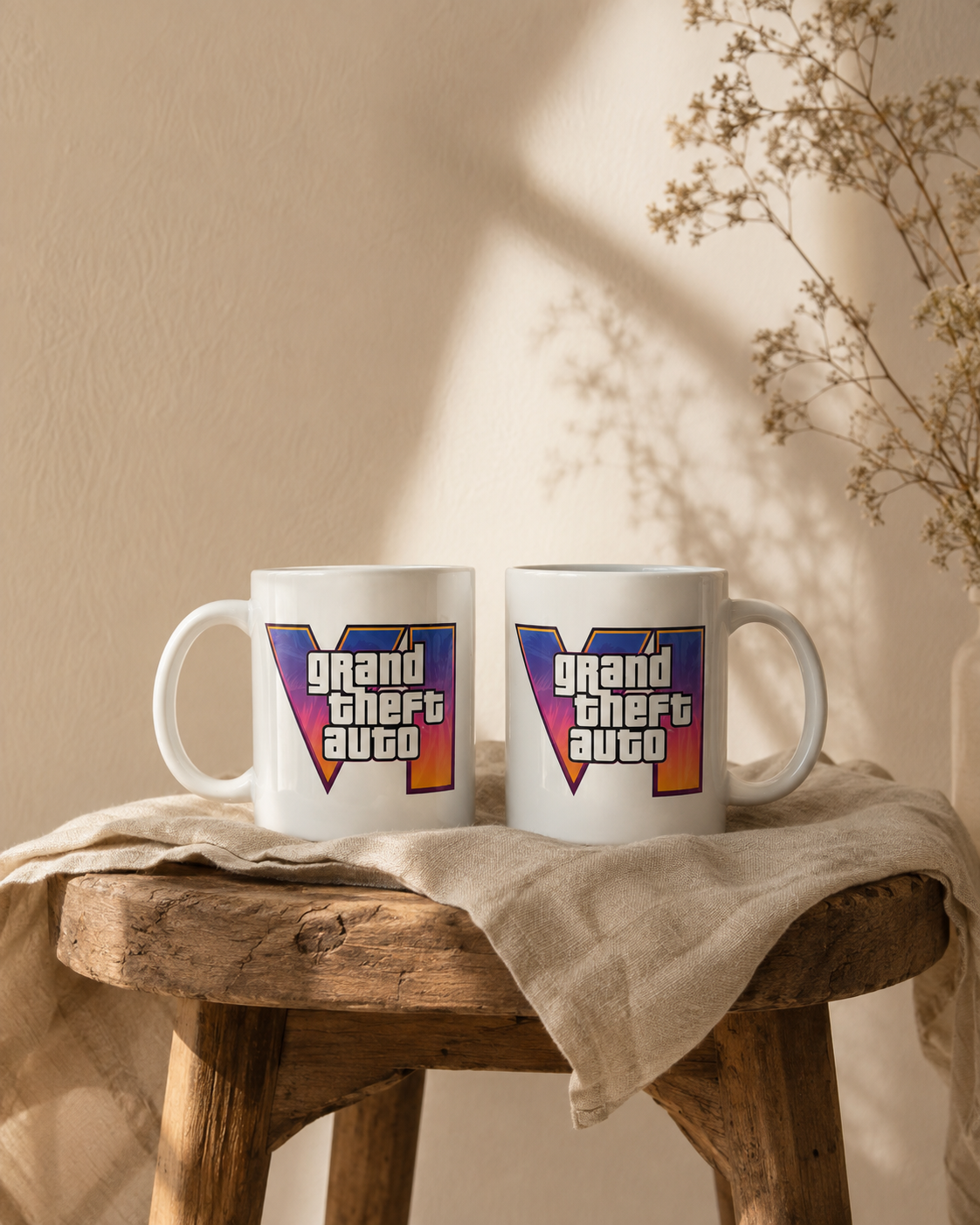 GTA IV Inspired Printed Ceramic Mug – 11 oz | Rare Sublimé