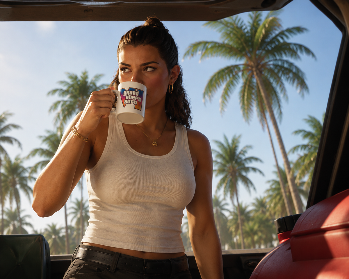 GTA IV Inspired Printed Ceramic Mug – 11 oz | Rare Sublimé