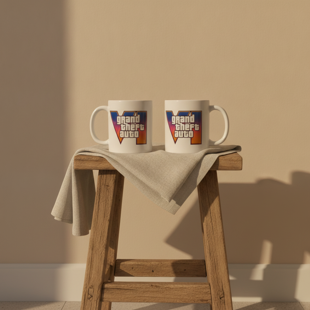 GTA IV Inspired Printed Ceramic Mug – 11 oz | Rare Sublimé